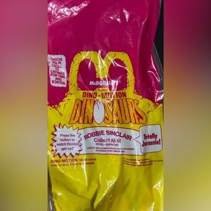 Vintage 1992 McDonalds Happy Meal Toy Dino Motion DINOSAURS Robbie Sinclair New